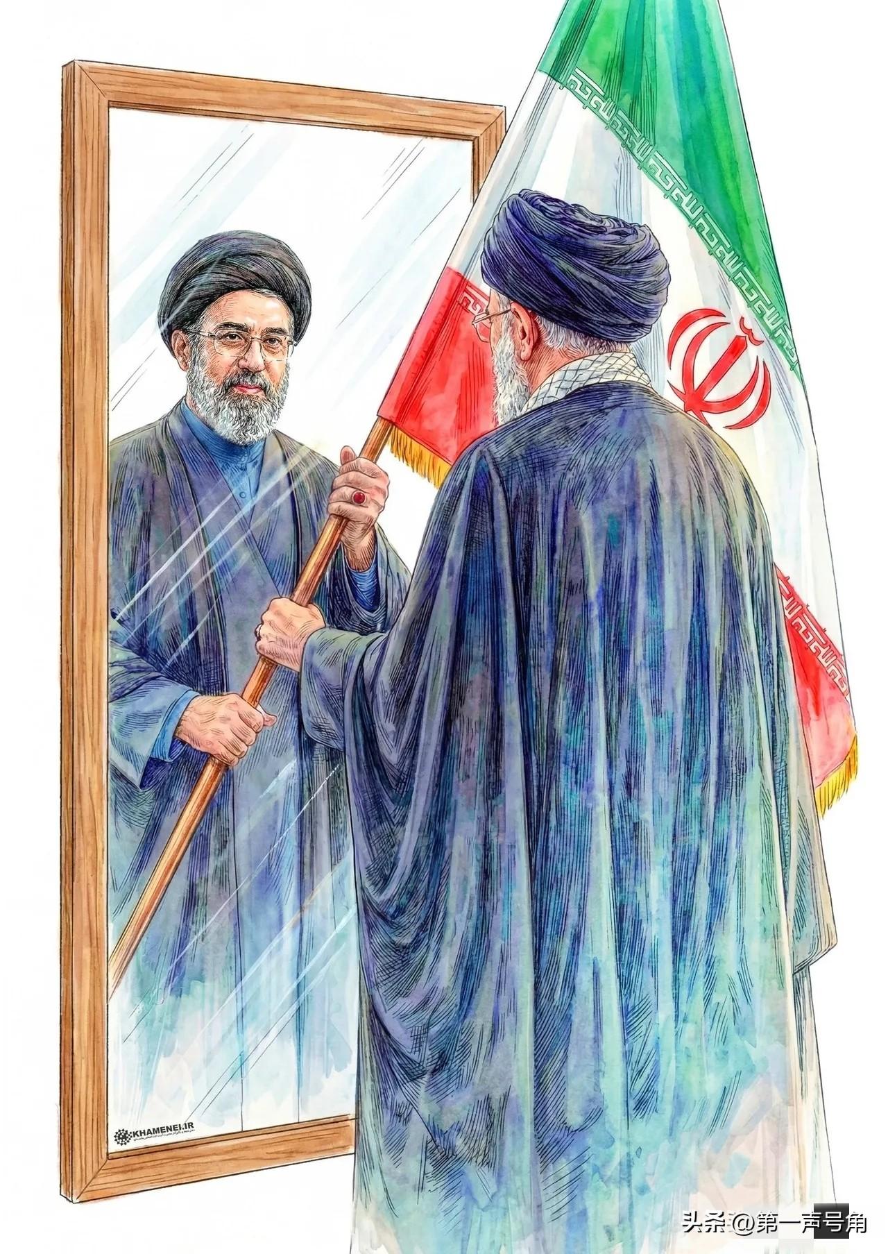 已故伊朗最高领袖哈梅内伊的社交媒体账号今天（3月9日）发文并配图说：“最高领袖专