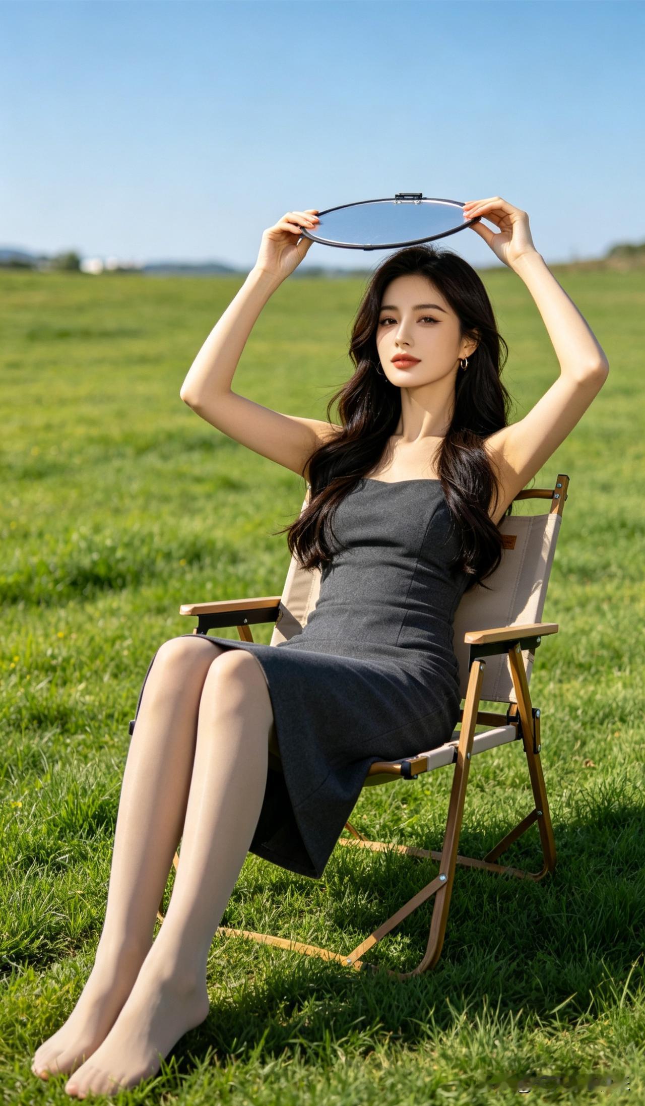 ai宝妈在公园晒晒太阳，宝妈可爱，ai宝妈宝妈ai ai辣妈 ai正能量宝妈 a