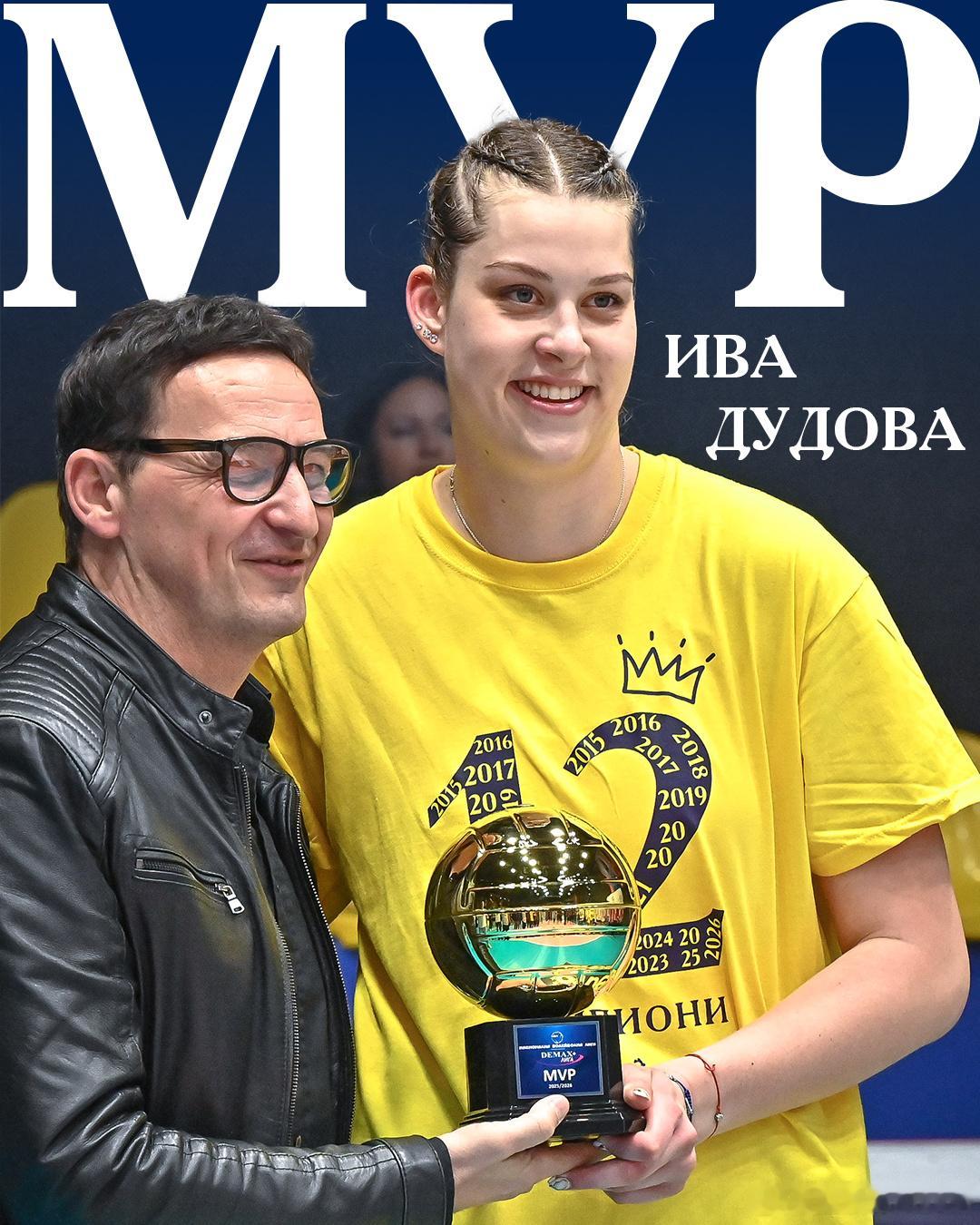 排球 🏆🇧🇬普罗夫迪夫荣膺保加利亚联赛冠军👑 MVP：🇧🇬伊娃.杜多