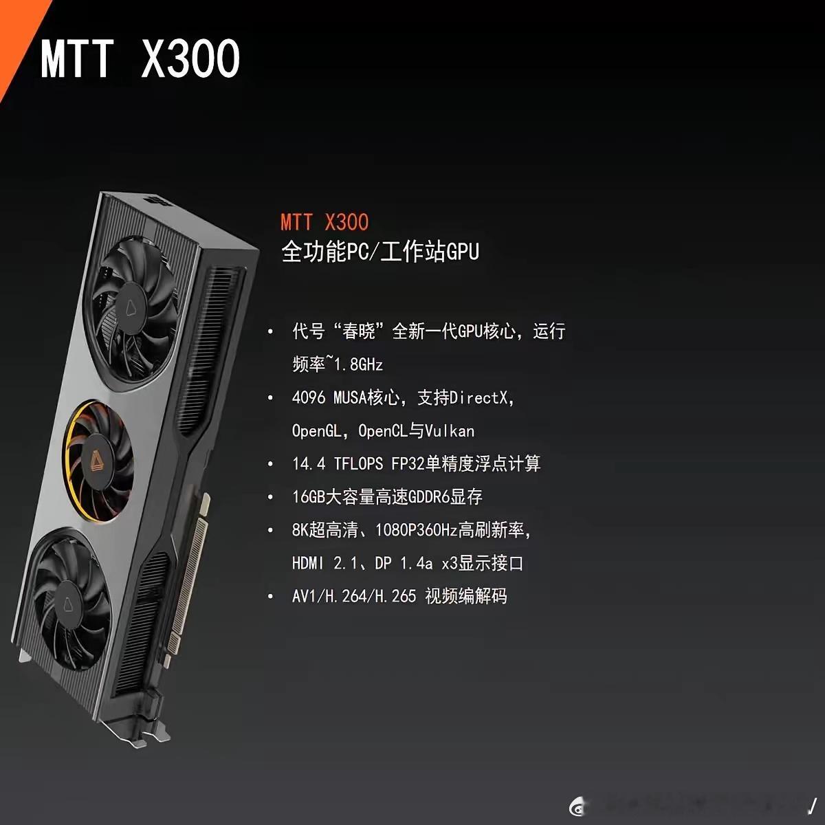 国产显卡这次要支棱起来了！目前已经有第三方商家上架了摩尔线程MTT X300，M