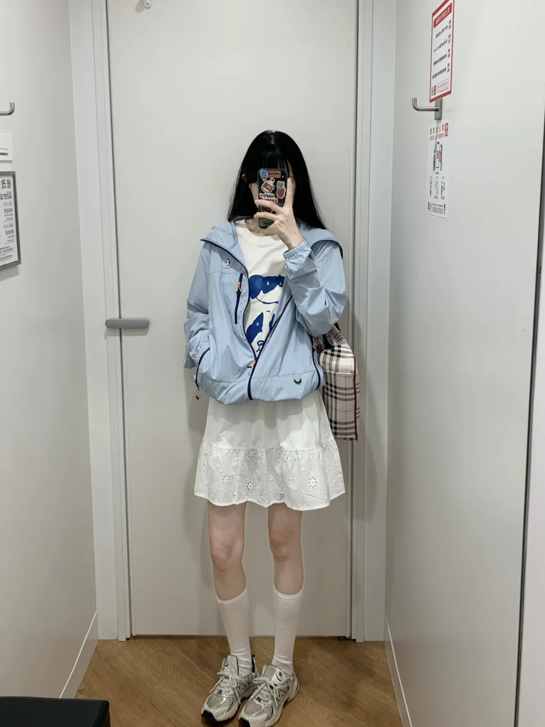一眼超乖超奶乎乎的baby蓝防晒衣🧊2套好韩好喜欢~