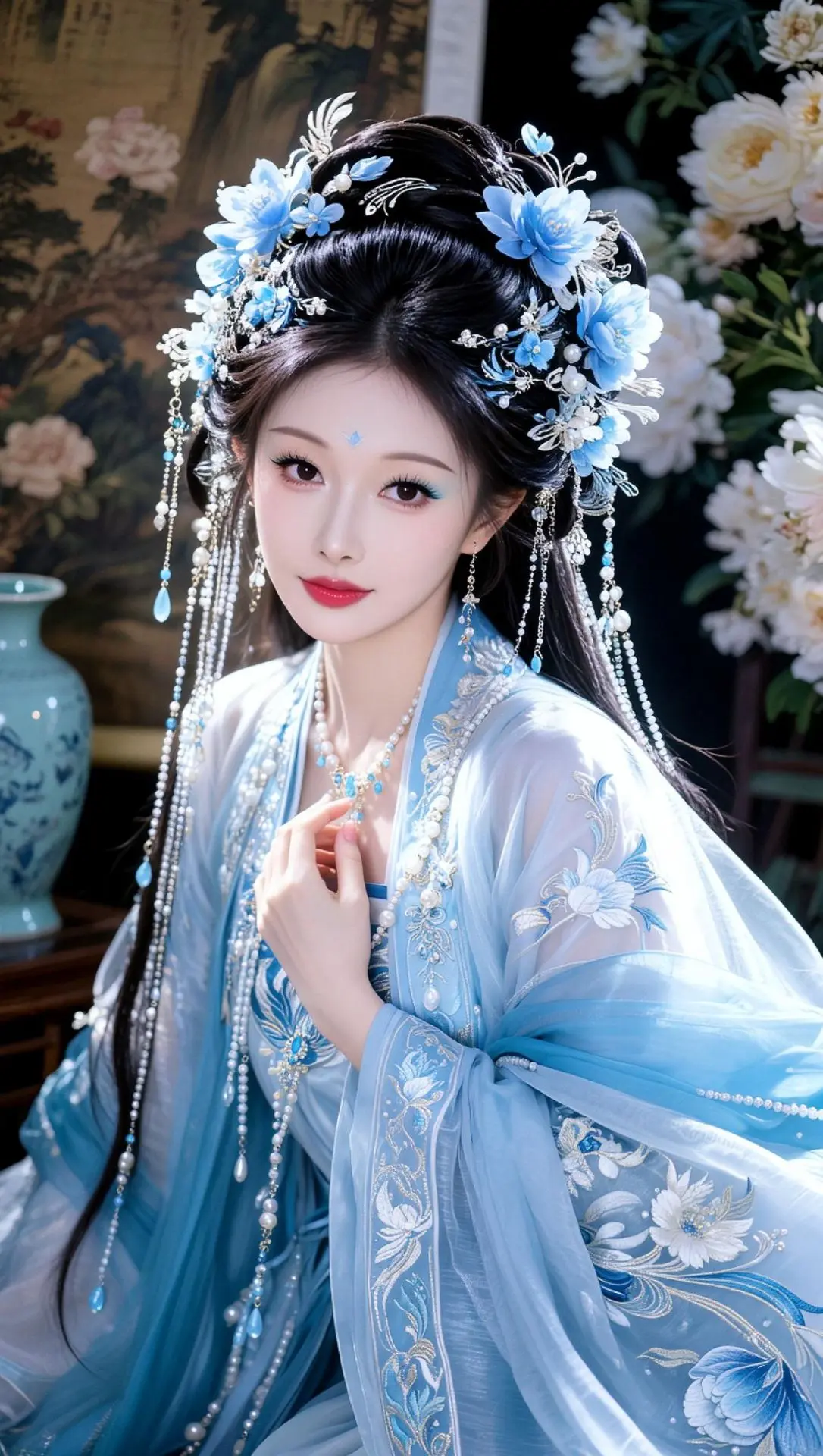 AI清冷古风写真 ai创作 古风的完成度还得看脸 ai写真 古风