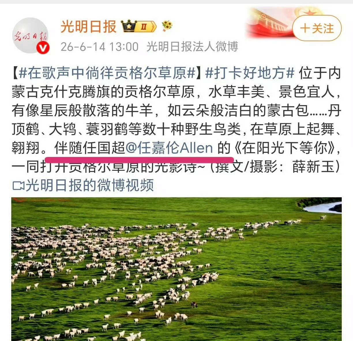 官媒直接帮任国超出道了任嘉伦内娱新规第一人