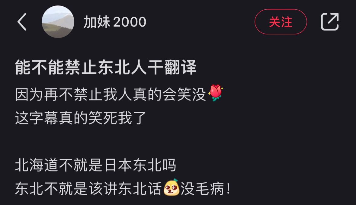 能不能禁止东北人干翻译[笑cry]#春日cityhappy计划# ​​​