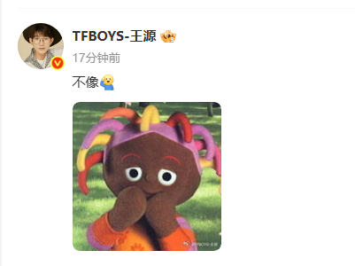 萌翻！王源发唔西迪西表情包，还顶着同款蓬松发型，少年感爆棚，这波回忆杀直接拿捏粉