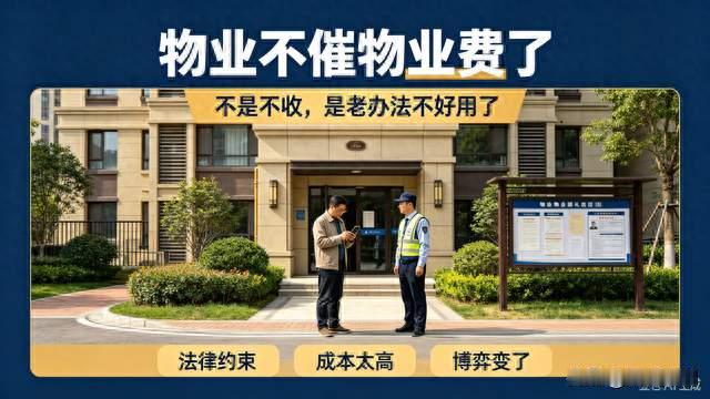 物业不再上门催物业费，不是不收了