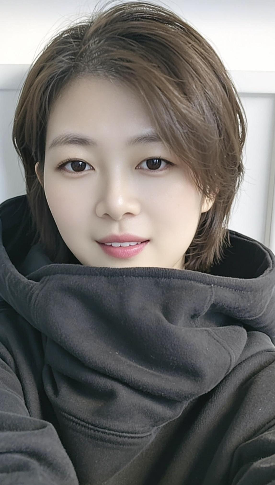 AI低饱和自拍 甜美可爱优雅气质穿搭治愈系抖音ai创作