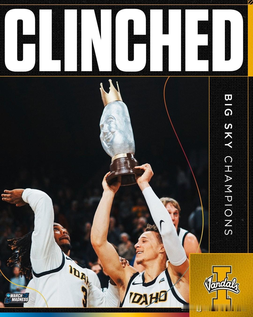 Idaho夺得Big Sky联盟锦标赛冠军，球队自1990年以来首次晋级疯狂三月