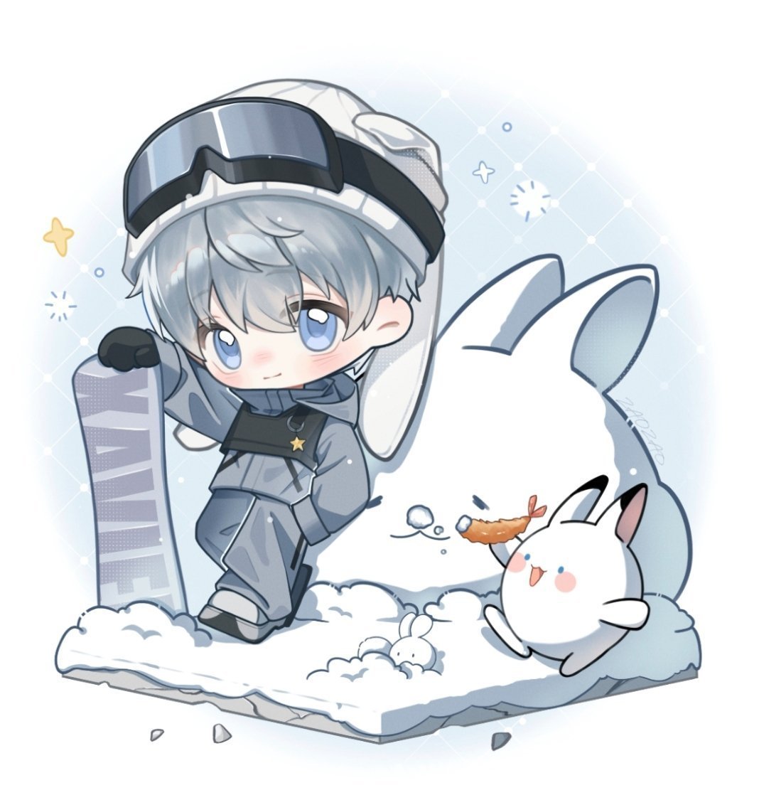 当小回滑雪，萌帅无需多言😎恋与深空✨沈星回 