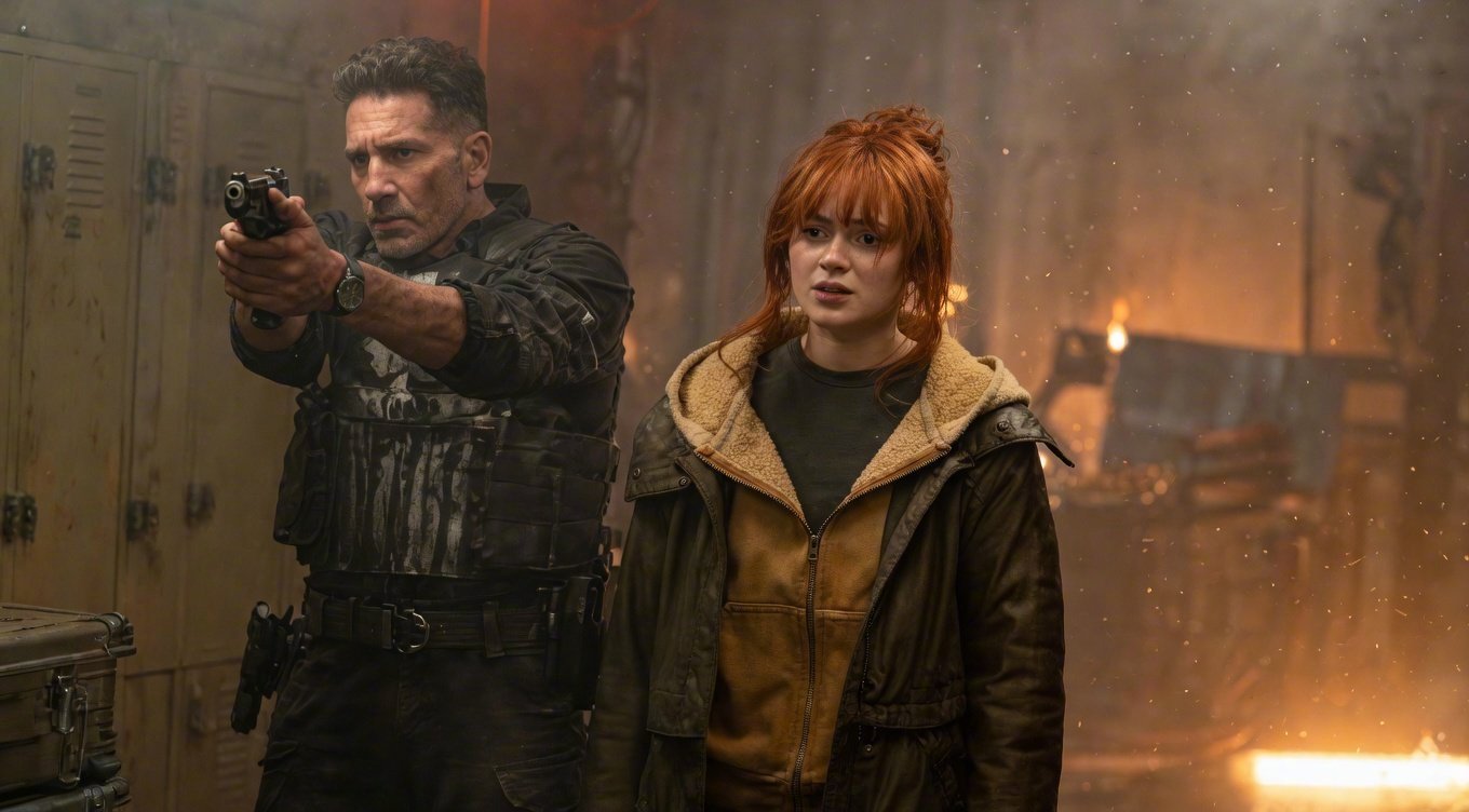 《蜘蛛侠:崭新之日》泄漏剧照，图2为AI增强，惩罚者和琴，这个造型如何评价？ 