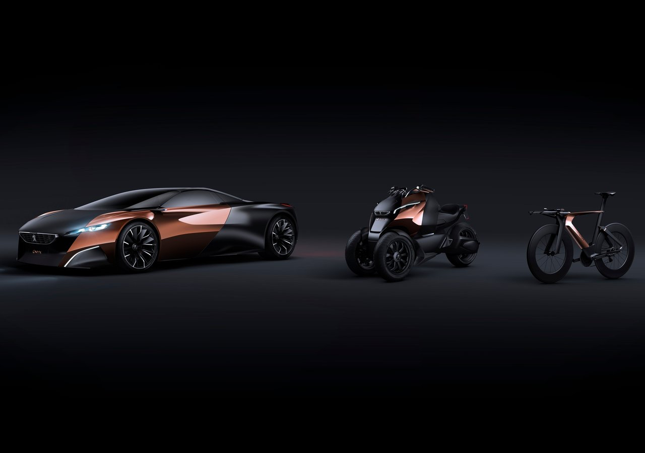 标致 2012 Peugeot Onyx Concept ，中置后驱混合动力概念
