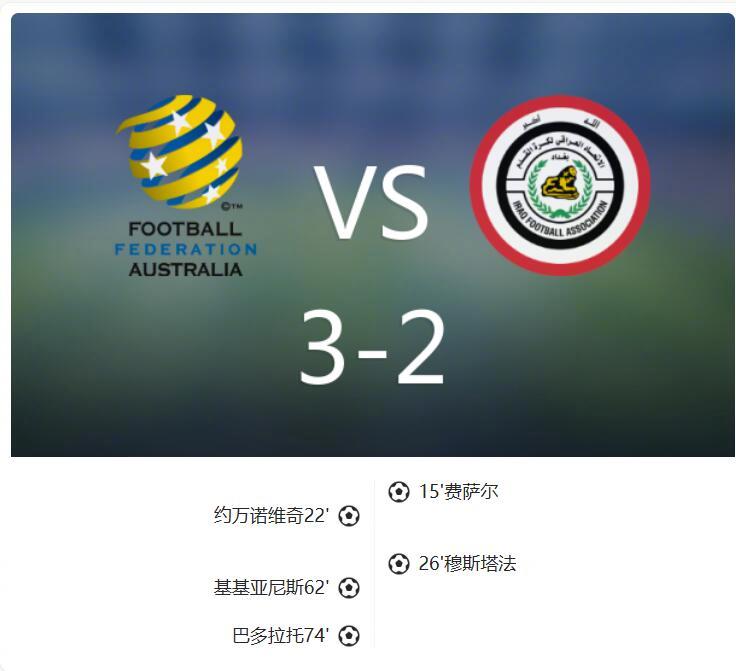 【U20亚洲杯：澳大利亚3-2逆转伊拉克，挺进世青赛】北京时间2025年02月2