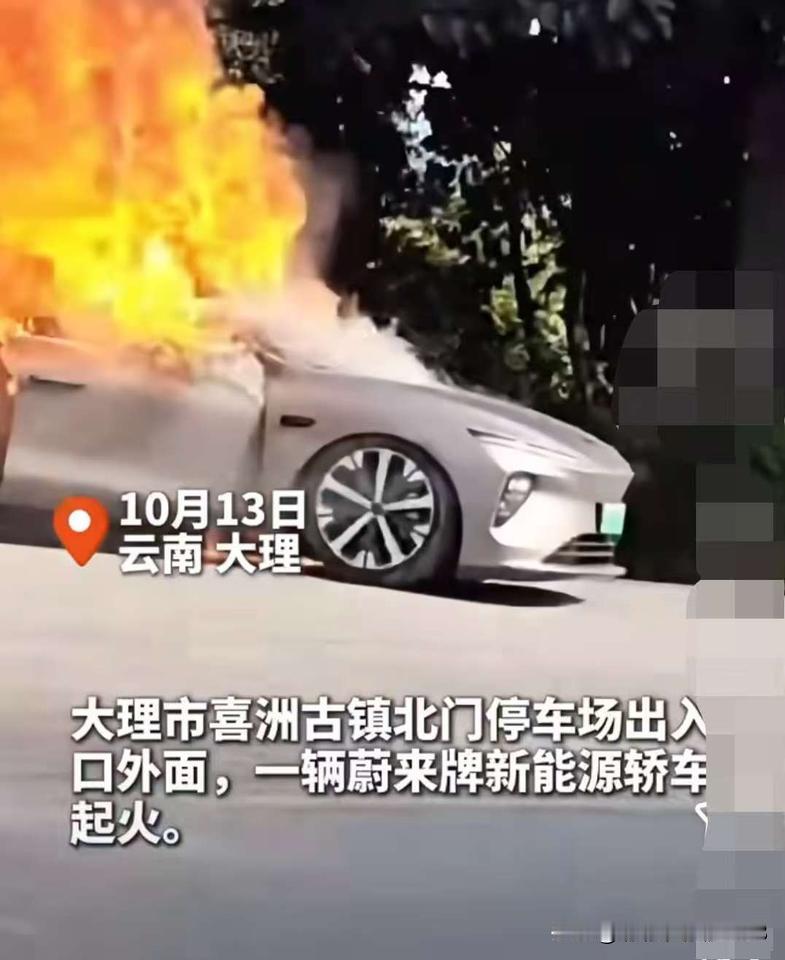 奉劝大家！
真的少买新能源的车！

有网友爆料，10月13日在大理喜洲古镇景区北