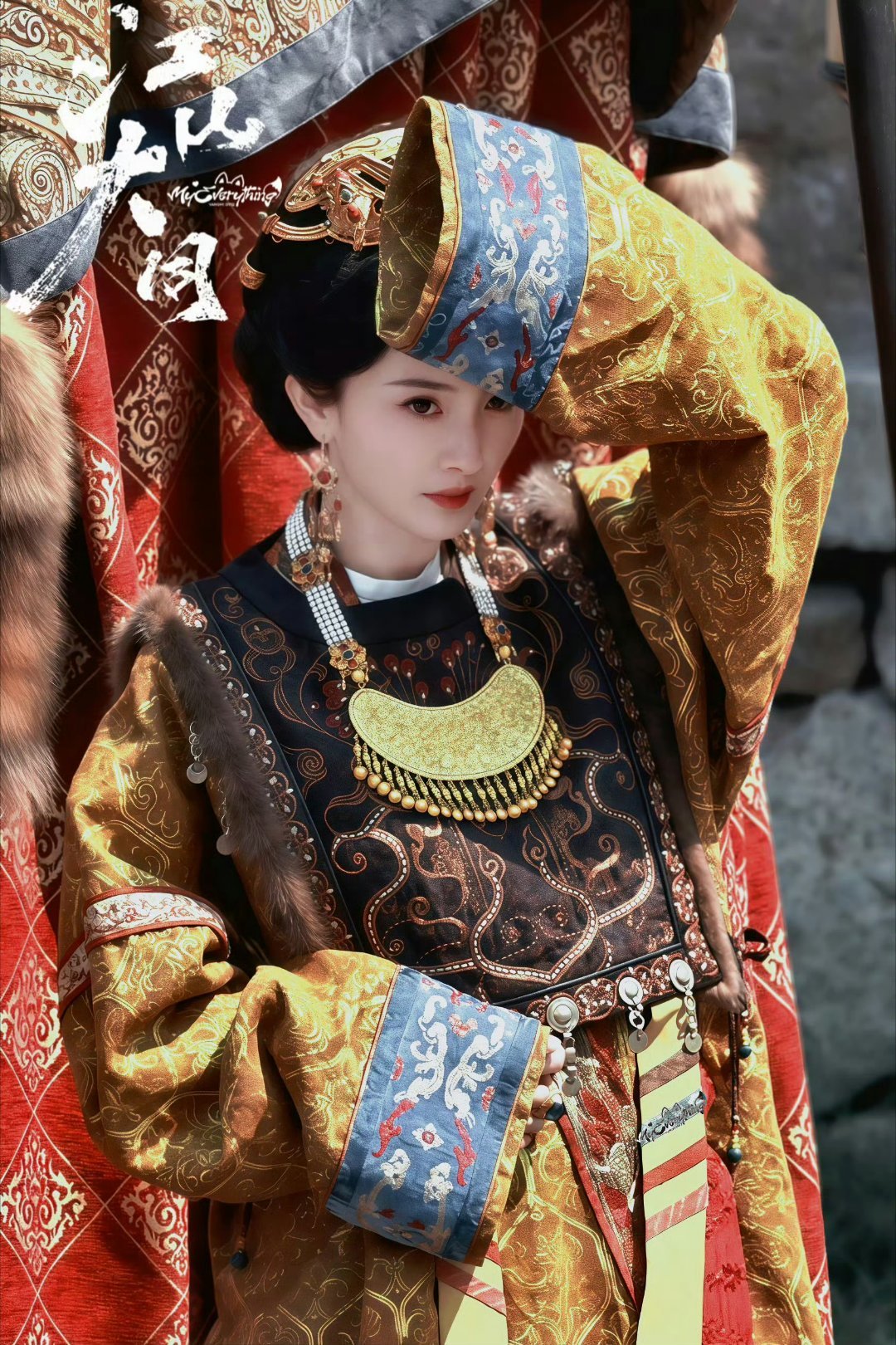 杨幂直播学姐美幂今日直播状态和近期《江山大同》冯娷路透，六毛已被美呆了