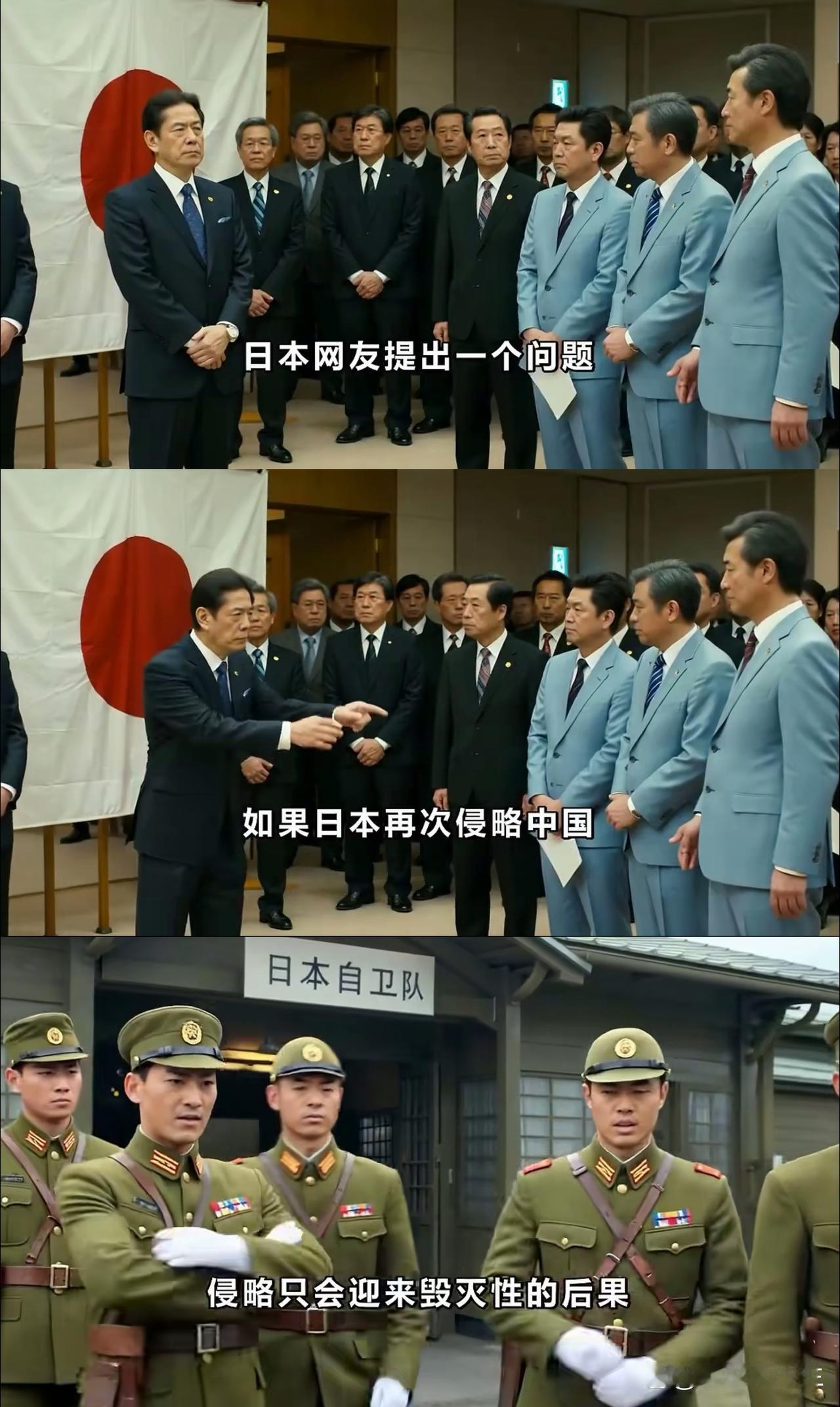 日本网友灵魂发问：再侵华中国人会咋办？答案能让你彻底清醒

 

最近刷到一个离