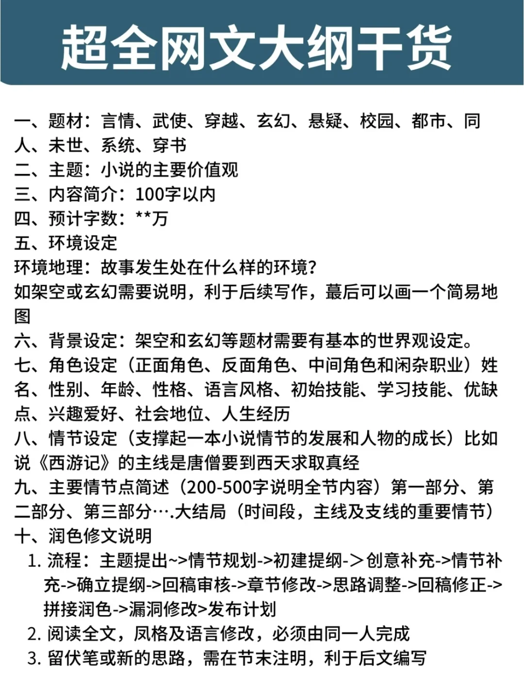 干货｜晋江万收作者教你0-1写出第一本小说