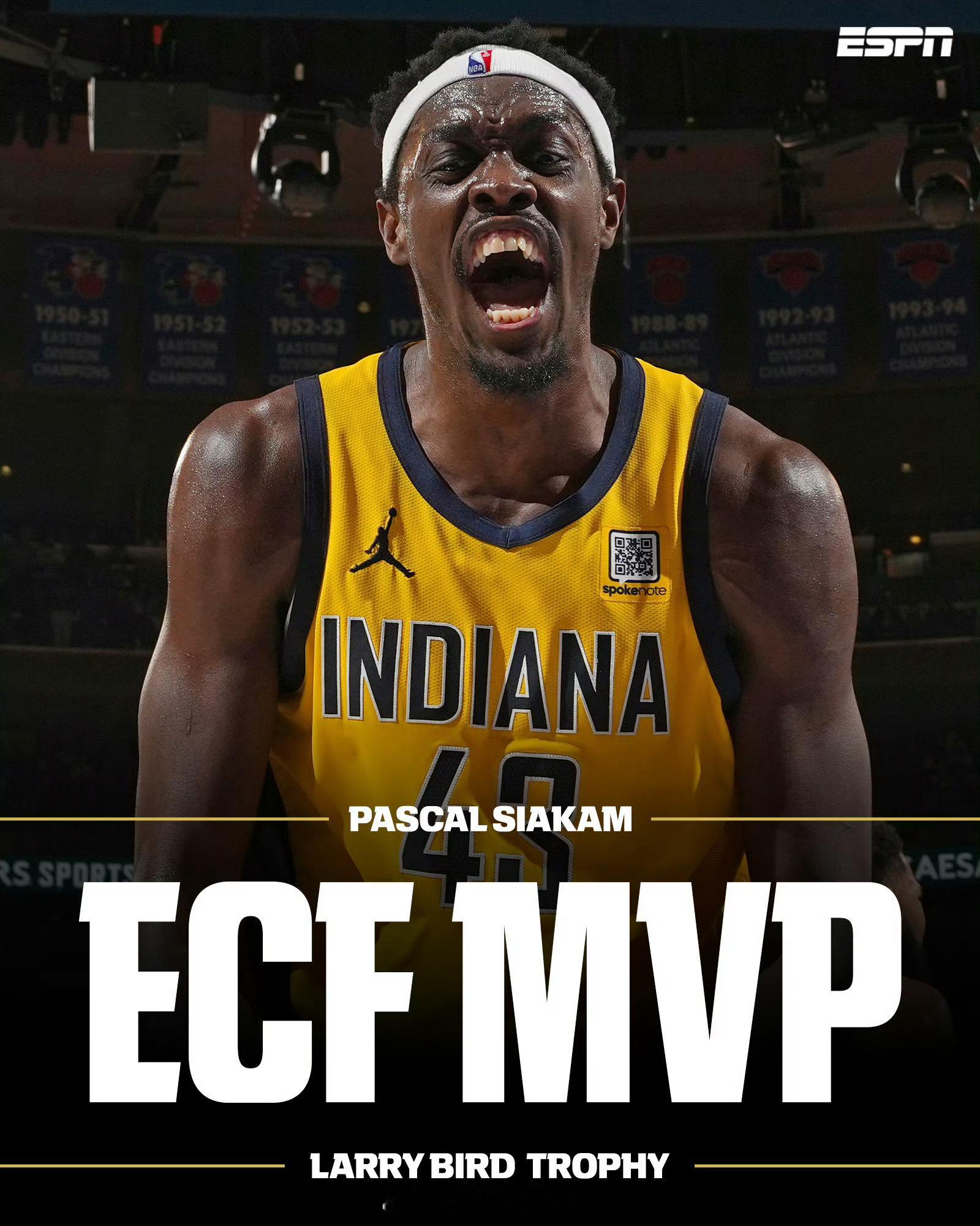东部决赛MVP：帕斯卡尔-西亚卡姆👏🏿西亚卡姆东决MVP ​​​