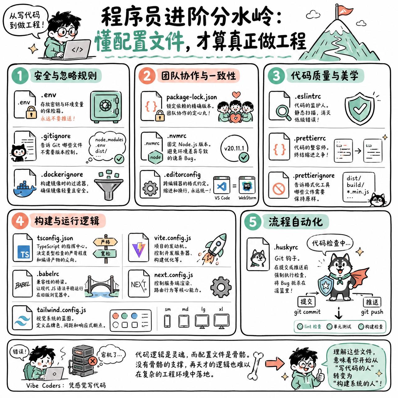 【程序员进阶分水岭：懂配置文件，才算真正做工程】

从“写代码”到“做工程”，分