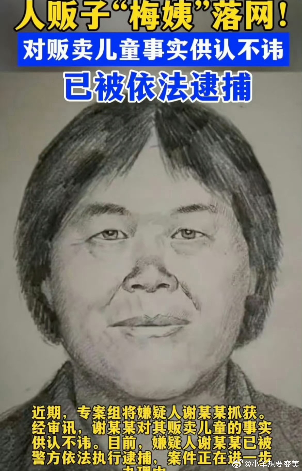 梅姨男友称与其同居3年没拍照片她敢拍吗肯定不敢 还好落网了 不然还不知道让多少家