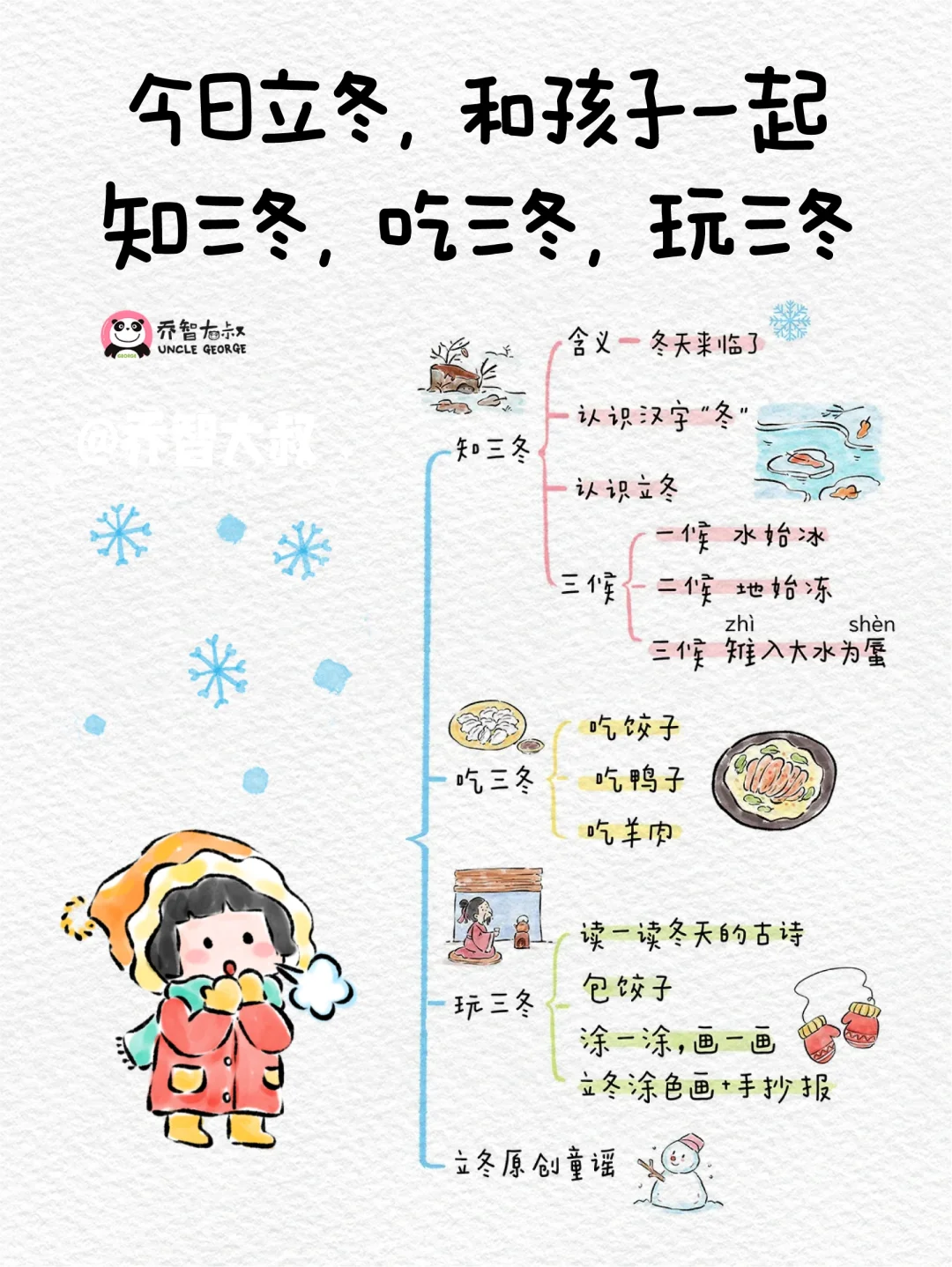 今日立冬，讲给孩子听的立冬节气小知识