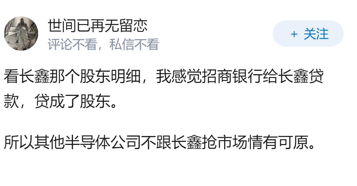 国内为什么没有半导体公司和长鑫存储抢市场?