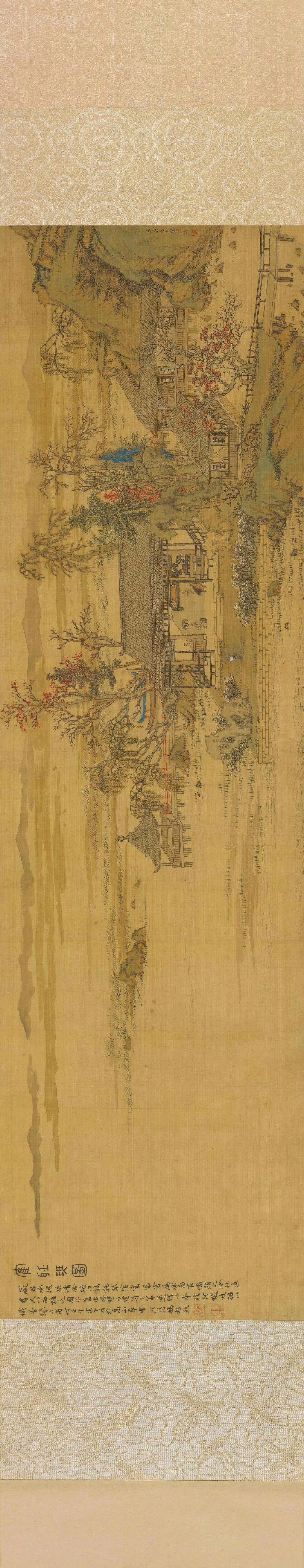 清顾洛鹤听琴图 ​​​