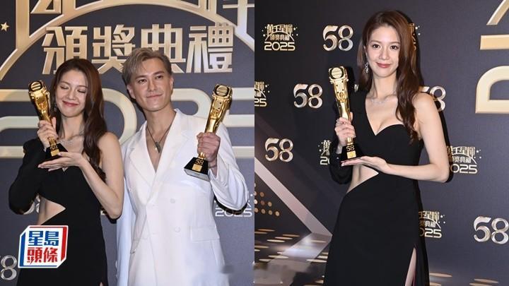 星岛：万千星辉2025丨朱敏瀚陈晓华同框黑白配衬绝 绯闻情侣唔夹口供夺“最佳衣着