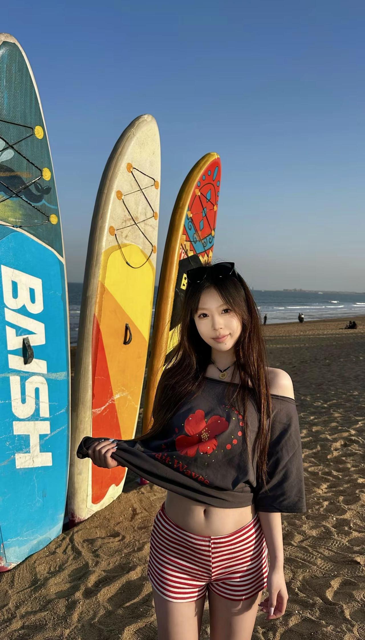 前奏一响 夏天登场海边穿搭 夏天 inmydream 海边随拍