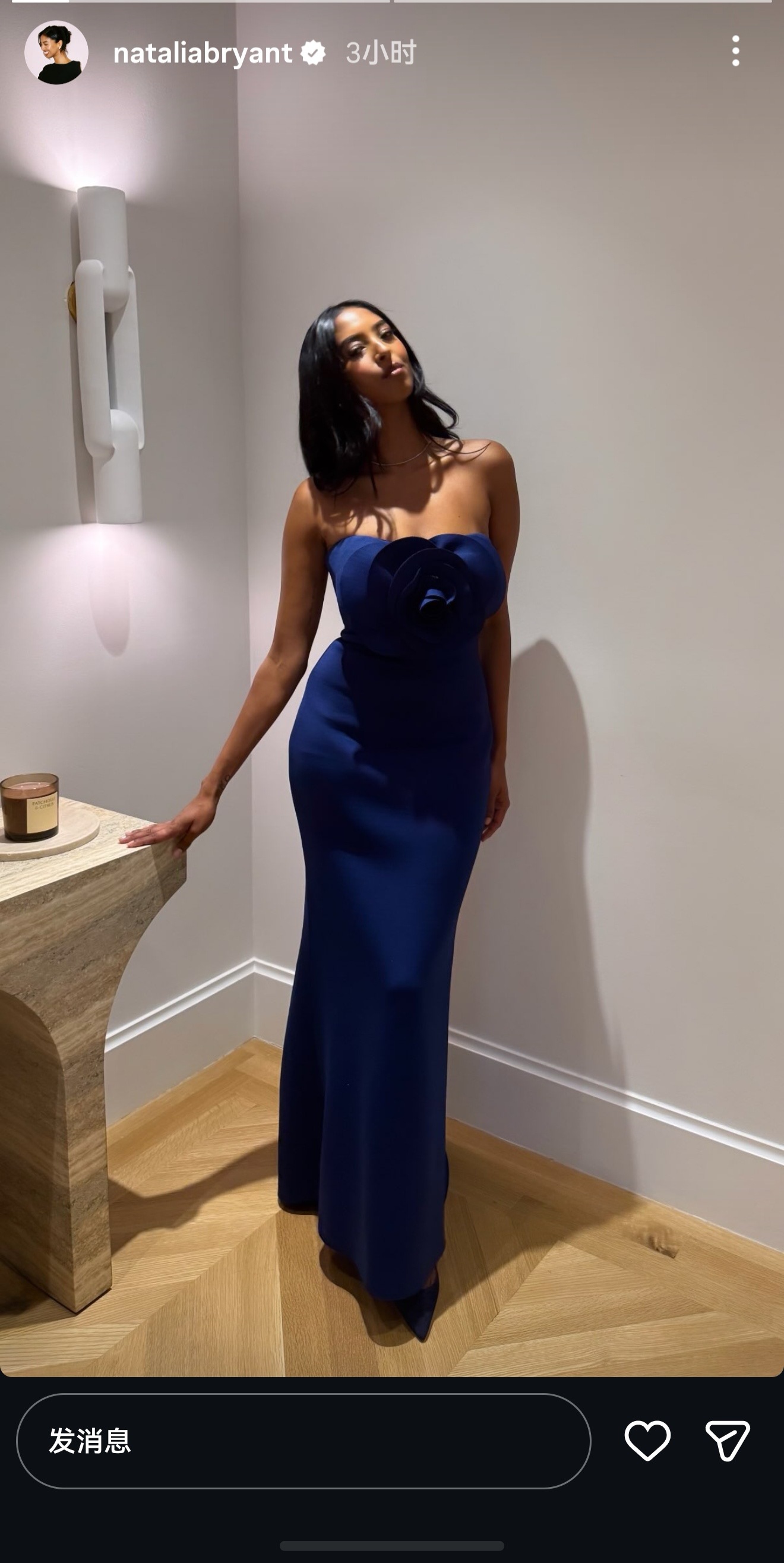 瓦妮莎和娜娜同时更新ig，两人都很美❤科比女儿瓦妮莎