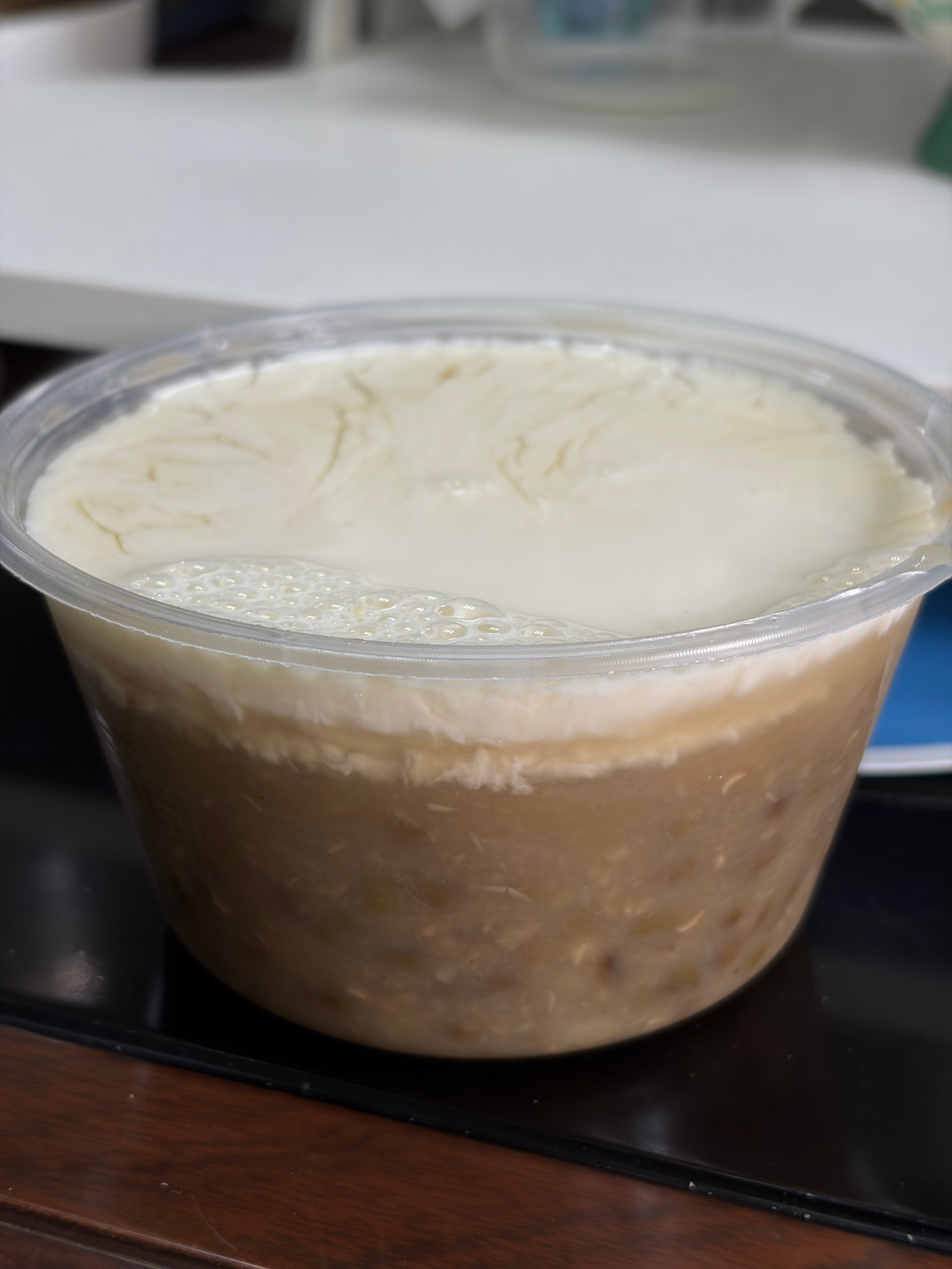 自制小甜水食堂的绿豆汤+牛奶 