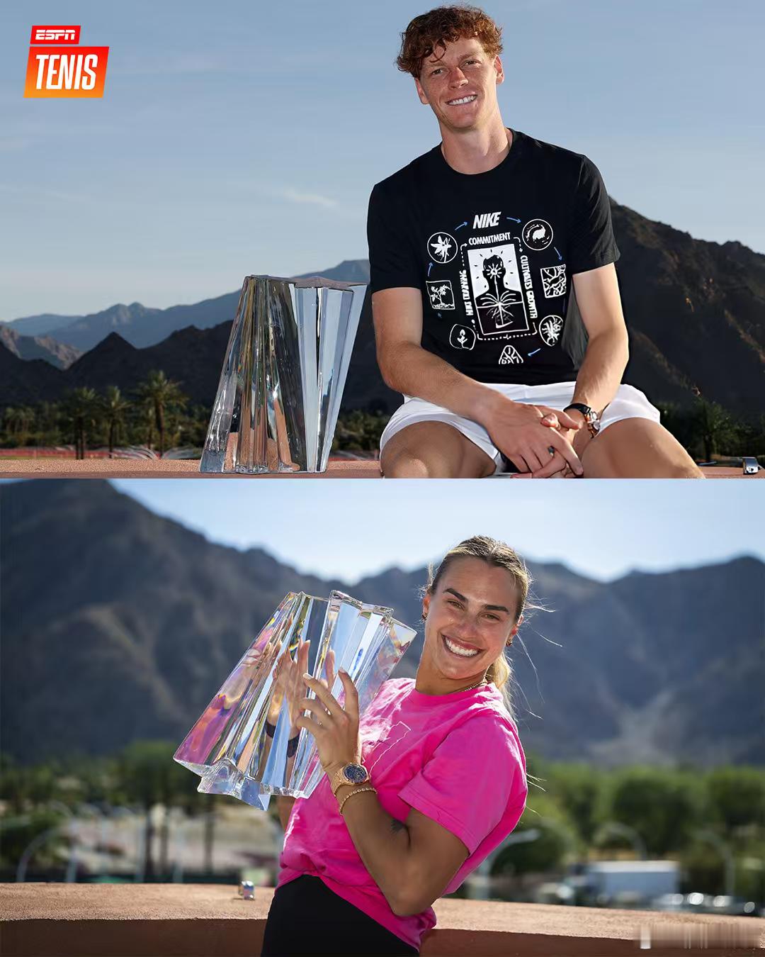 昨天有球迷说萨巴伦卡首夺印第安维尔斯冠军和辛纳首夺印第安维尔斯冠军该开直播聊聊了