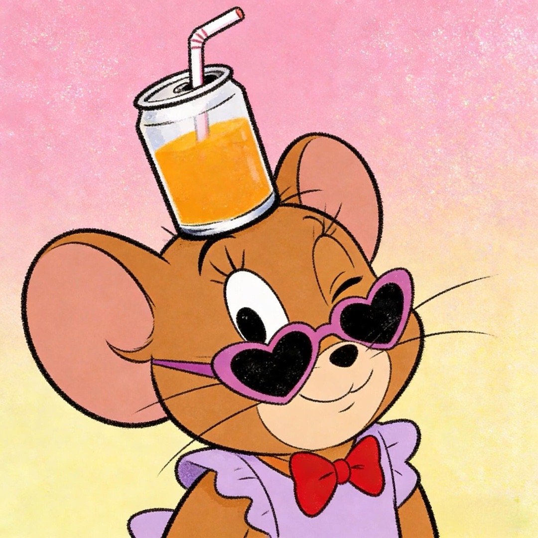 这个头像好可爱啊～猫和老鼠 