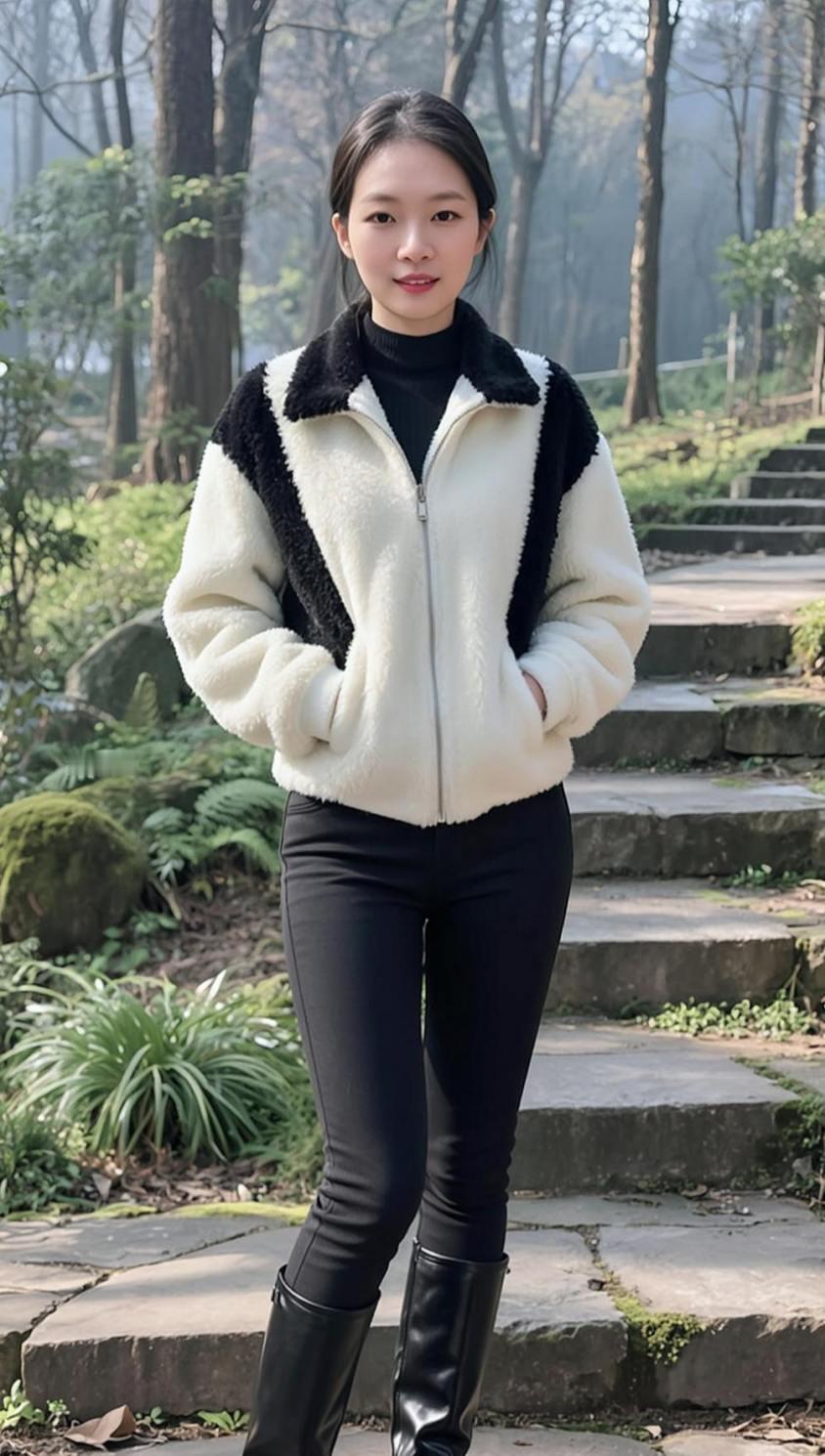 AI森系生活照 童年老家 甜系女孩 优雅气质高颜值