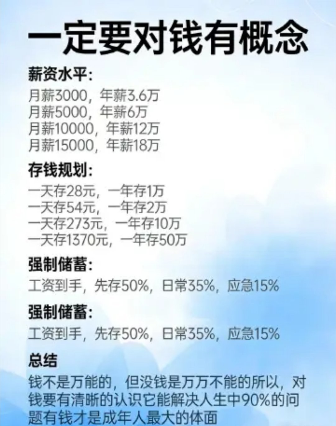 兜里有钱，才是成年人最大的体面！年轻时总不屑谈钱，后来才懂，钱是成年人最硬的底气