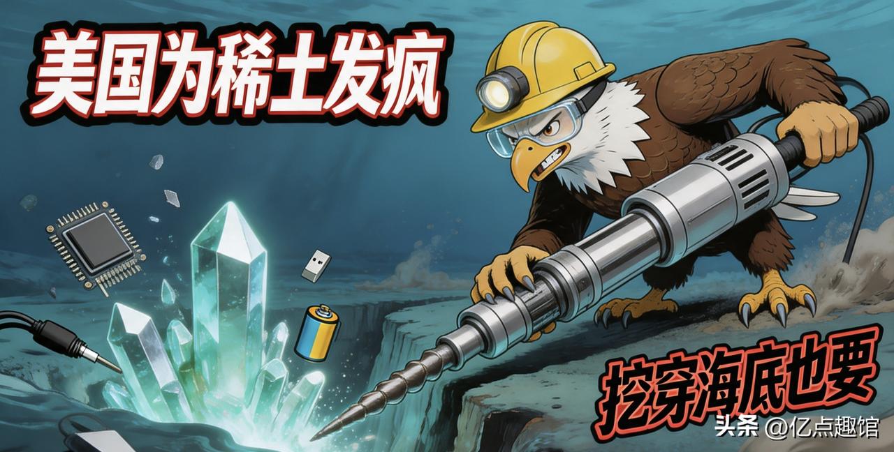 美国疯了？为了稀土连海底都要刨！

美国的动作真的快疯了——陆地矿重启不够，连6