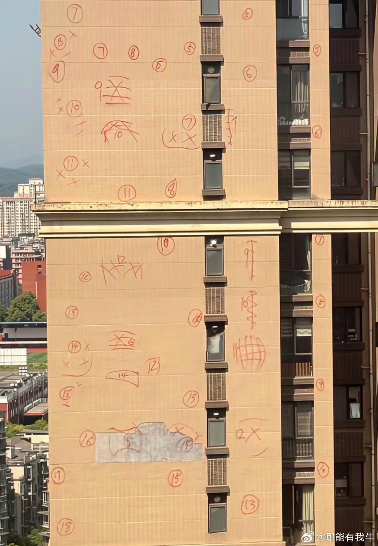 这上面楼上都是什么？这咋画上去的 