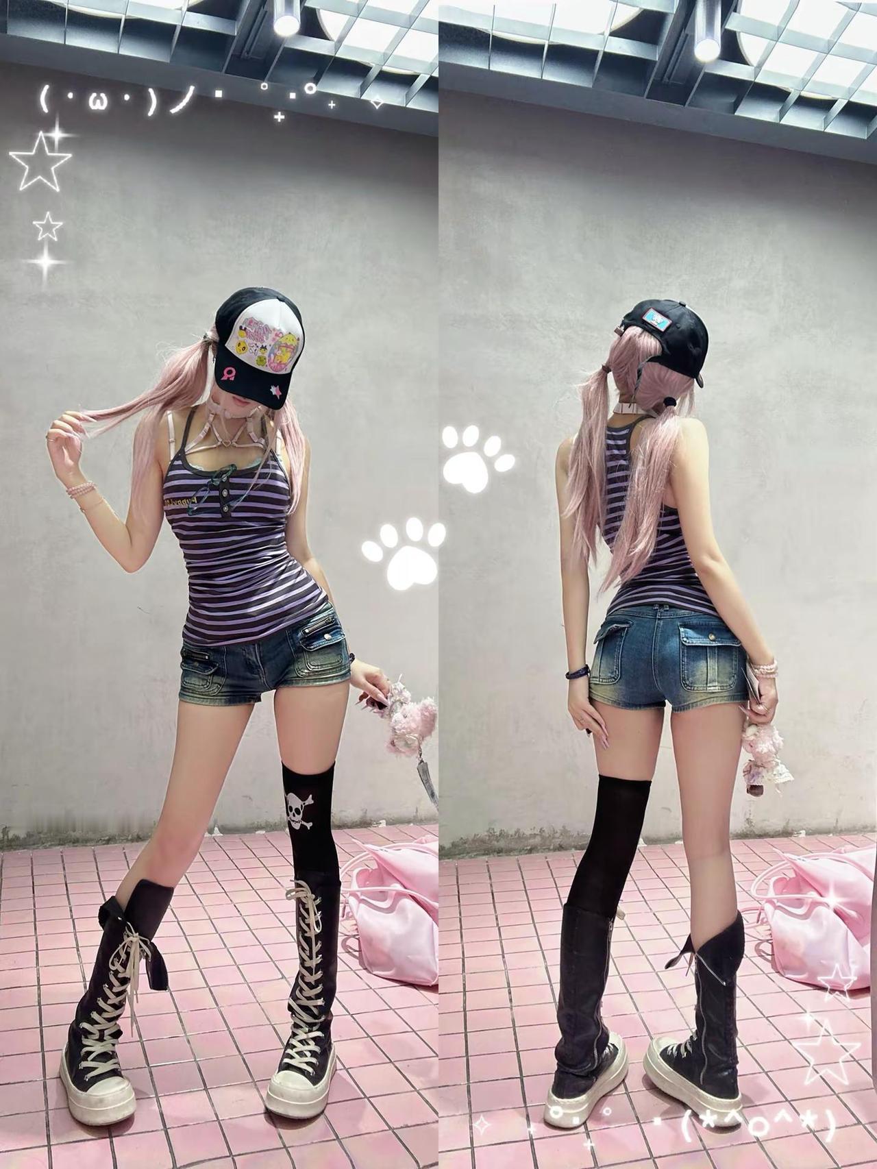 萌是我的外表 忧郁是我的性格y2k萌系 亚文化穿搭 粉发好萌吧