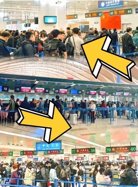 为什么？非去不可吗？
日本记者在浦东机场看到的震撼一幕前往日本的值机口中国人排成