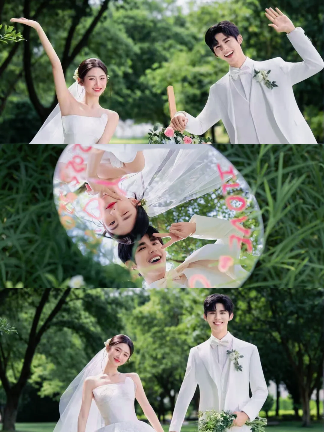 像韩剧女主的林间婚纱照｜甜度up💒