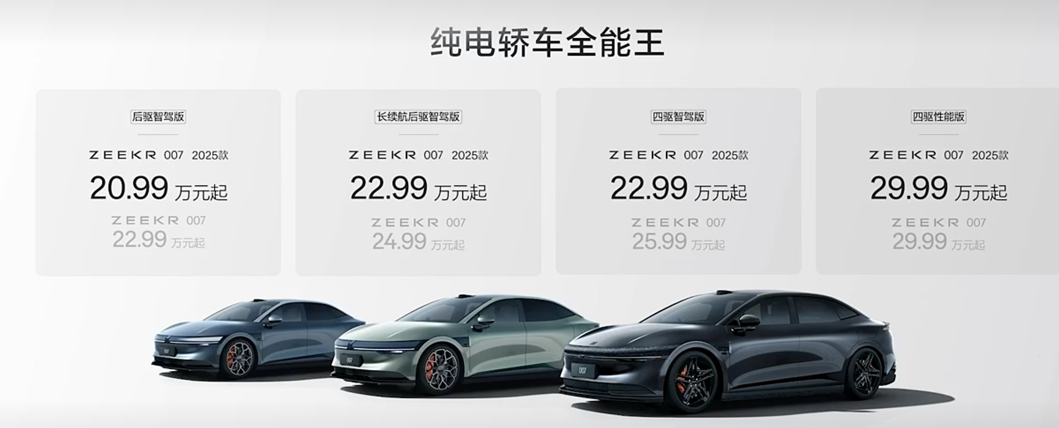 #极氪发布会#总结一下就是：1.价格更低了，便宜了两三万。2.配置更高了，尤其是