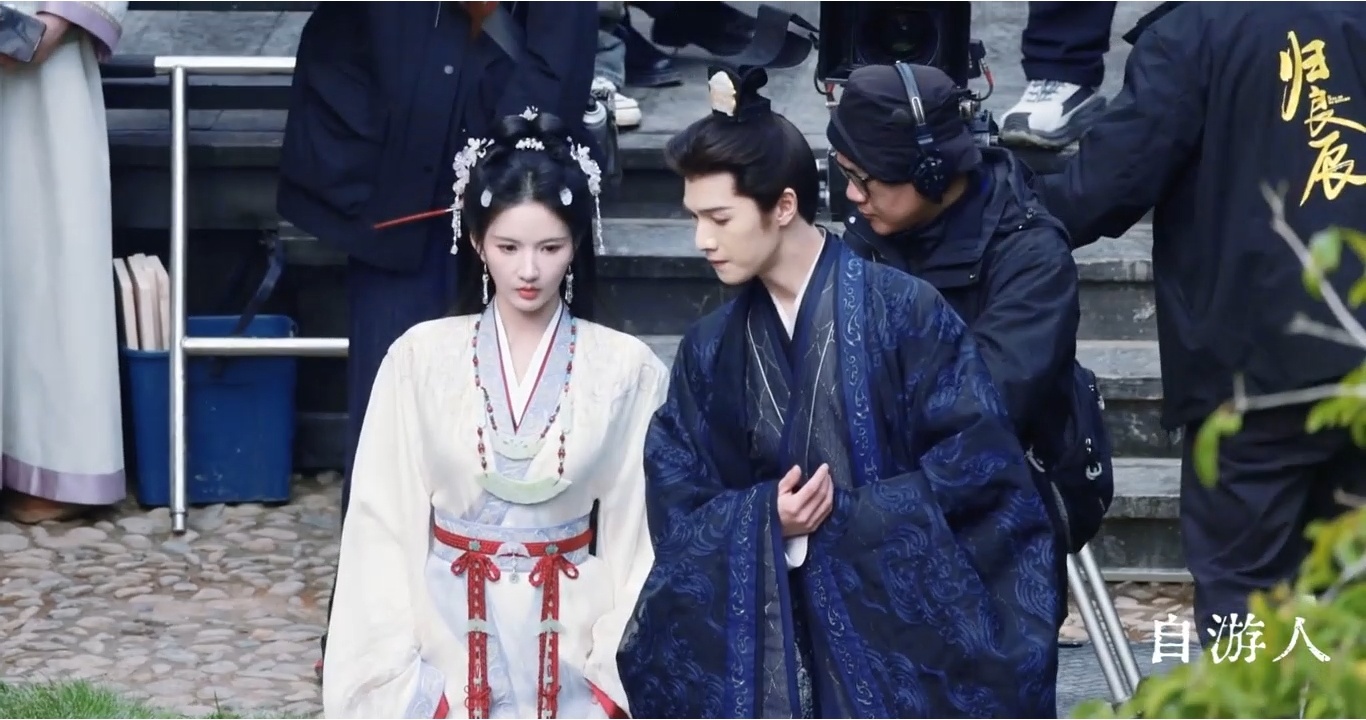 李昀锐和刘些宁新戏《归良辰》首次同框！养眼之李昀锐刘些宁归良辰同框路透