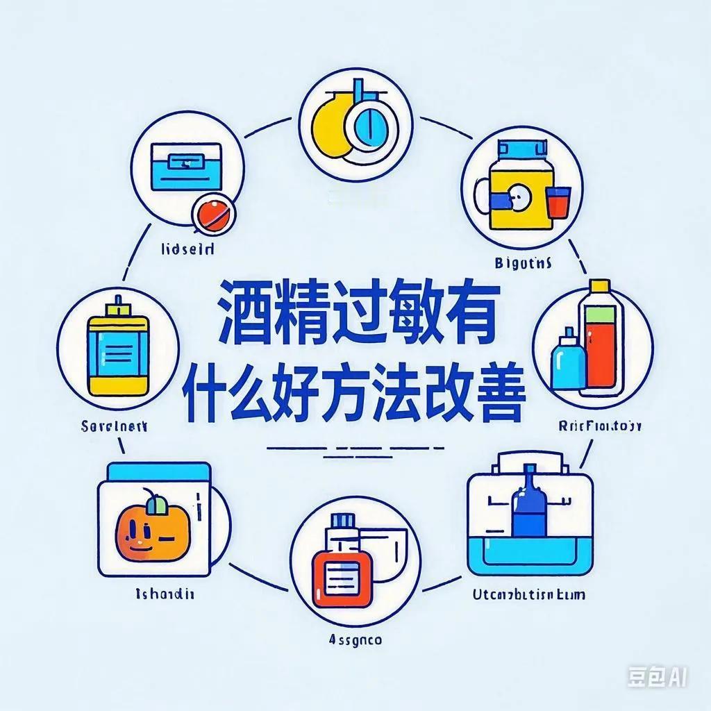 1. 避免接触酒精：一旦发现酒精过敏，应立即停止饮酒，并避免食用任何含有酒精的食