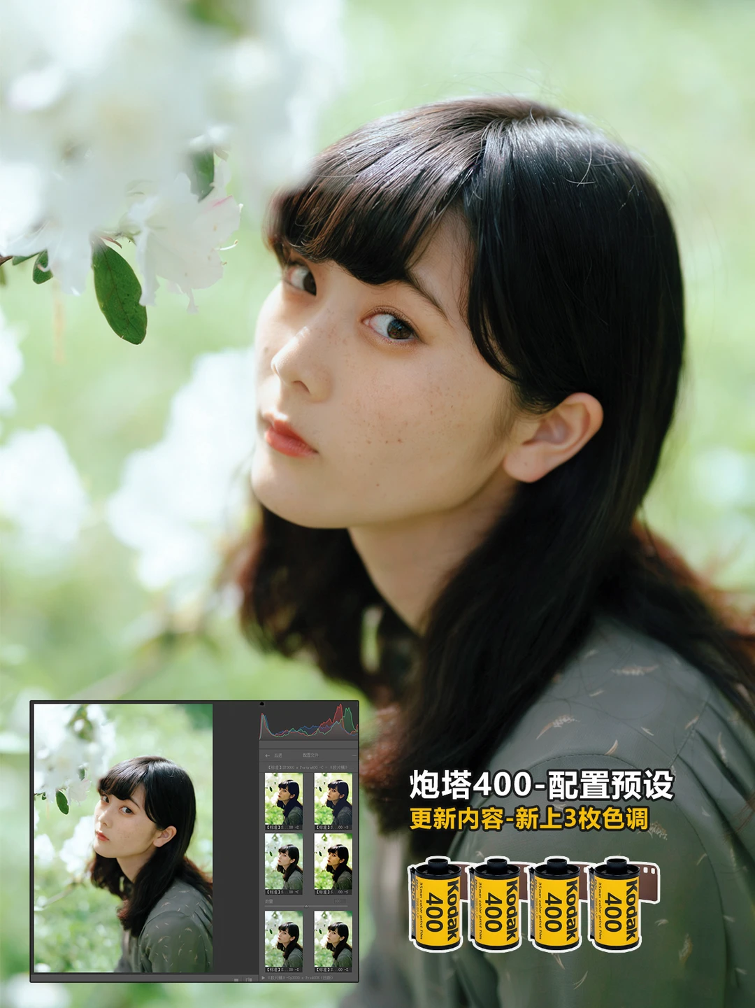 炮塔胶片的颜色/真的很适合人像用