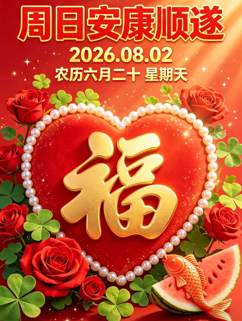 🌺2026./8月2日，晓光赠平安，清风赴欢愉，晨间皆顺遂🌺

🌿☀️明媚