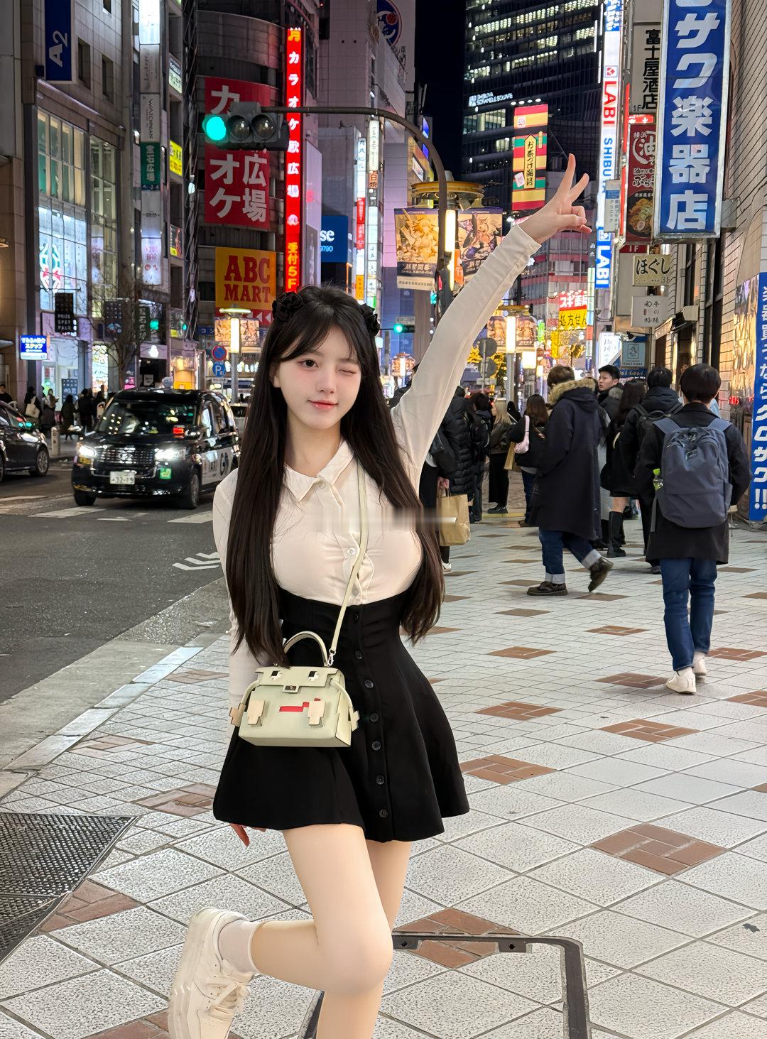 涩谷的街头走走[兔子]真的好好拍  