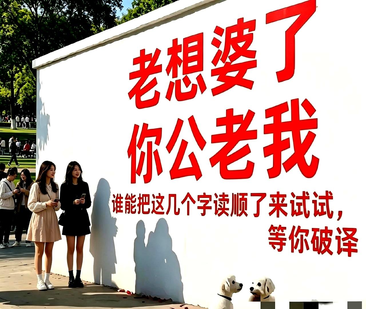 你敢信吗？
一句看起来就八个字的话，竟然能把两个大学生直接绕晕，愣是没读顺。
别