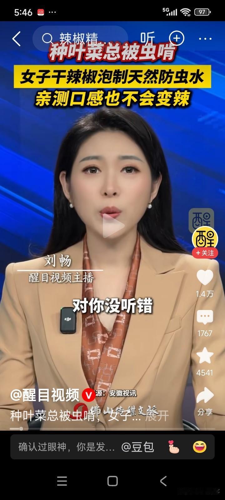 安徽合肥，有位女子在地里种了些菠菜。她发现菠菜老是被虫子咬坏。
女子不想打农药，