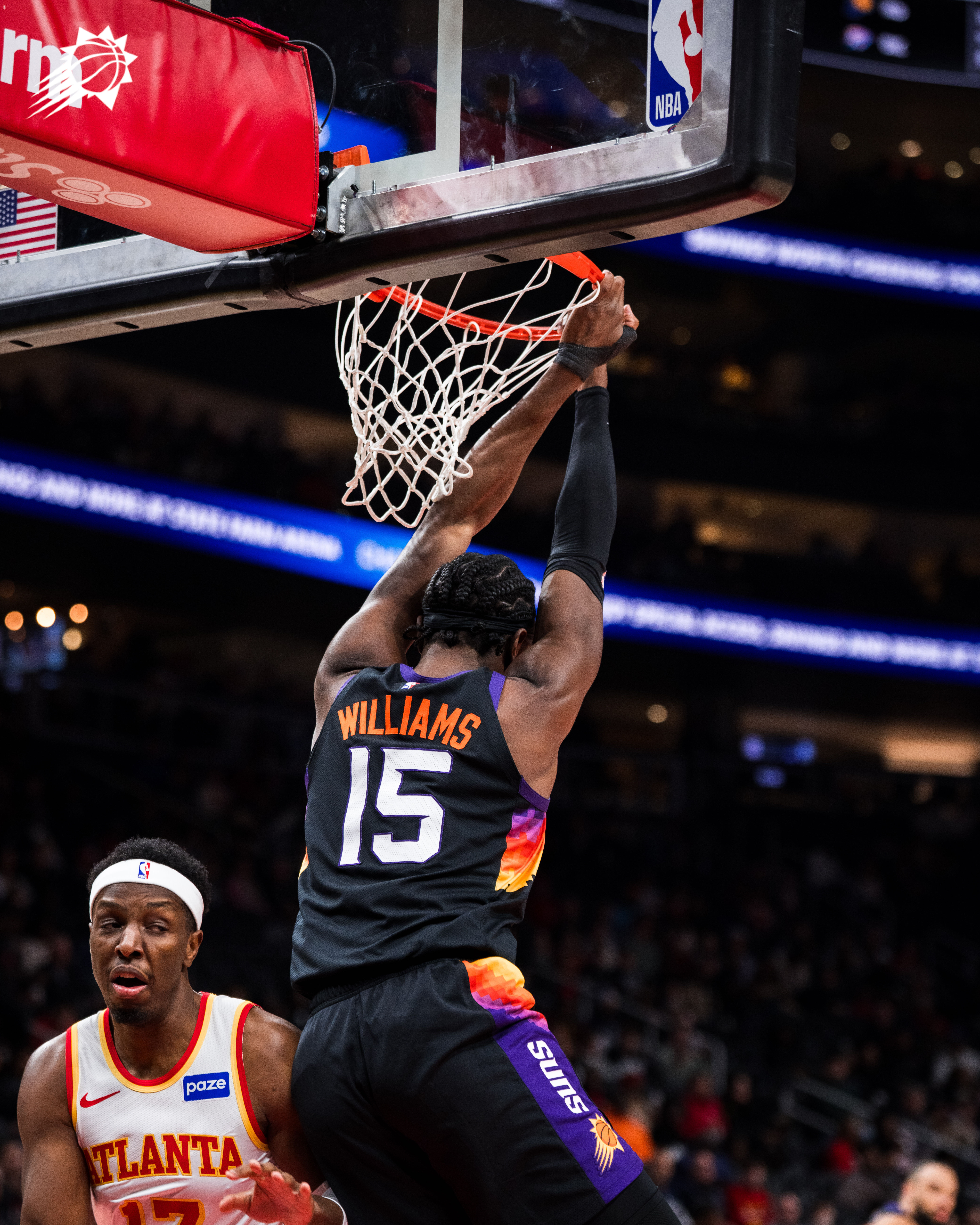 马威把大O扣到表情管理失控 👀菲尼克斯太阳 | 旭日东升 | 太阳vs老鹰