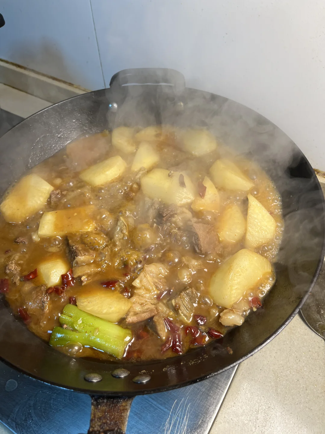 沙茶牛肋条！！！吃！！！