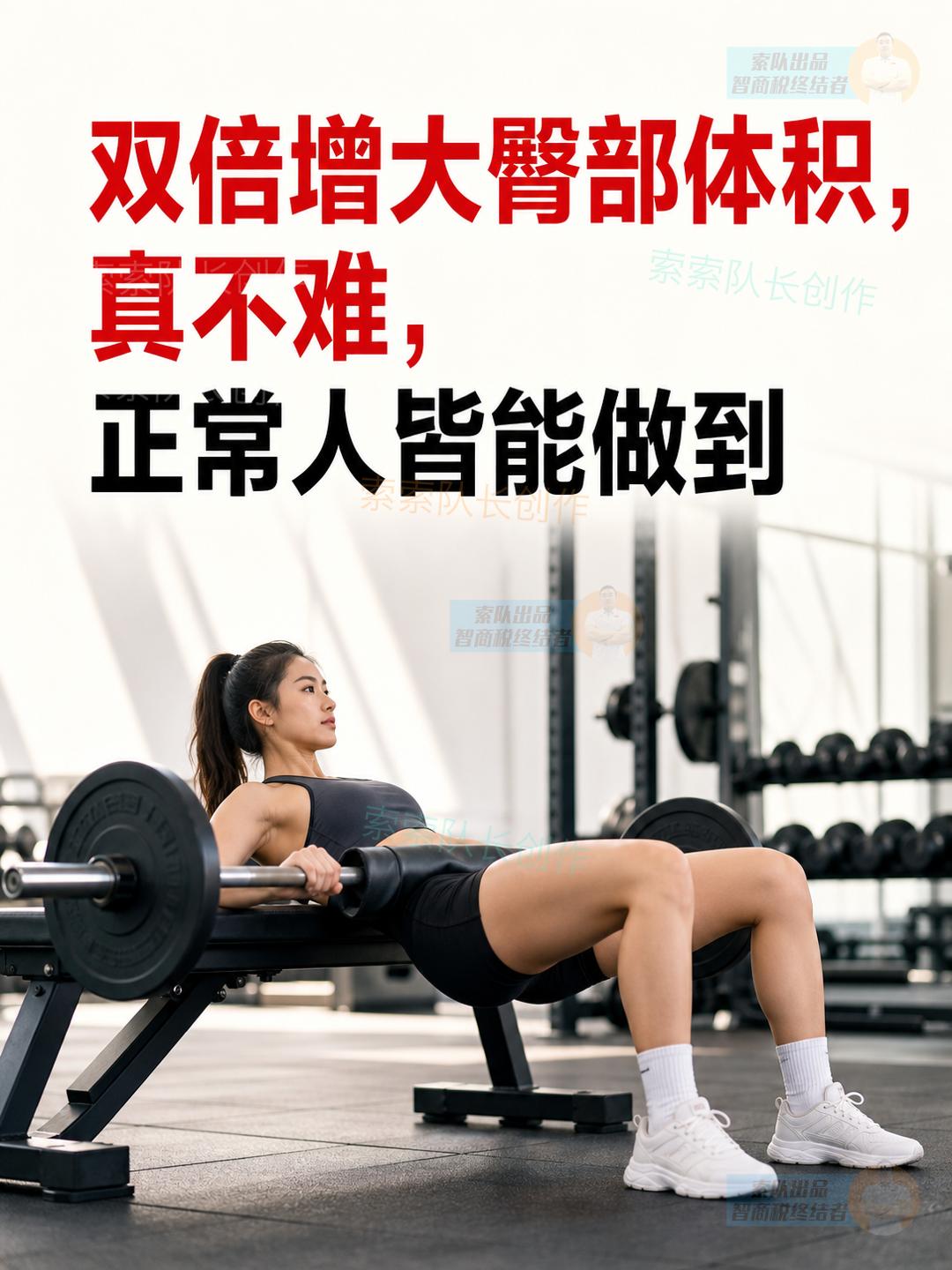 臀型饱满翻倍不难，普通人也可轻松达成！

强悍的臀大肌，简直就是区分高手和普通人